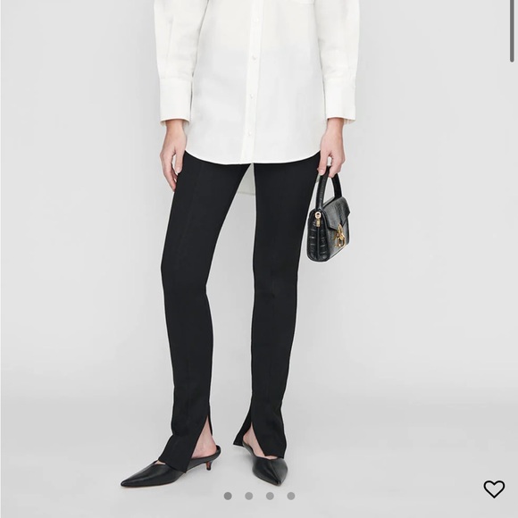 Anine Bing Max Pant Split Leg Trouser - Picture 3 of 8